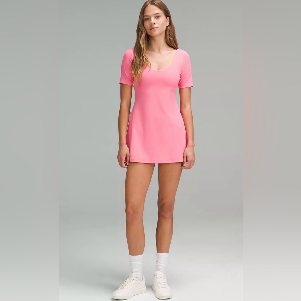 Lululemon Align Dress NWT Short Sleeve Sakura Pink - Picture 2 of 8
